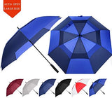 Golf Umbrella Large 62/68/72 Inch, Extra Large Oversize Double Canopy Vented Windproof Waterproof Umbrella, Automatic Open Golf Umbrella for Men and Women and Family.