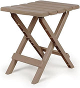Camco 21045 Small Quick-Folding Adirondack Table, Plastic, Taupe
