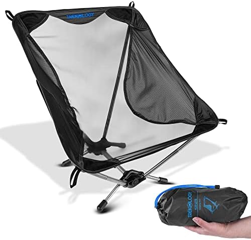 TREKOLOGY Ultralight Beach Chair, Lightweight Camping Chair for Backpacking, Hiking, and Travel - YIZI LITE