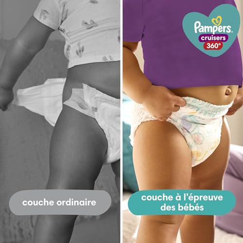 Pampers Diapers - Cruisers 360 - Size 6, 48 Count, Babyproof up to 100% Leakproof Pull-On Diaper