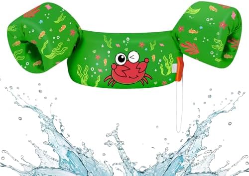 HeySplash Swim Vest for Kids, Toddler Pool Floaties Fit 20-50/70 Lbs, Children Swimming Vest with Adjustable Strap, Swim Jacket Water Wing Arm Float, Puddle Sea Beach Boat Jumper Boy Girl Baby