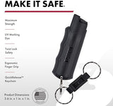 SABRE Runner Pepper Gel, Maximum Police Strength OC Spray, Reflective Hand Strap for Easy Carry & Quick Access, 0.67 fl oz, Secure & Easy to Use Safety, Optional Clip-On Alarm & LED Armband Combos