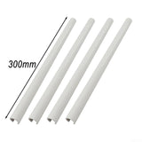 Oniissy 4pcs Radiator Pipe Covers 15 * 200mm/300mm/500mm Radiator Pipe Covers Black White, Radiator Pipe Covers Radiator Pipe Covers Pipe Decorative Cover(White-300mm)