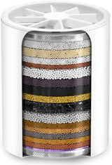 AquaHomeGroup 20-Stage Premium Shower Filter Replacement Cartridge with Spin Propeller 4-Pack (No Housing) - Water Filter Refill Compatible with Any Shower Filter of Similar Design 15 and 20 Stages