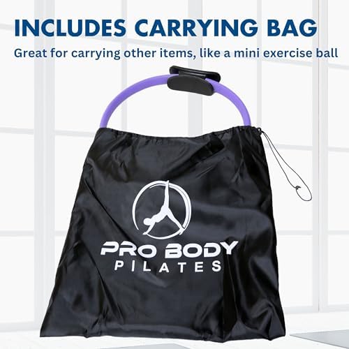 ProBody Pilates Fitness Ring – 14 Inch Pilates Ring for Focusing on Toning Inner Thighs, Arms, and Core
