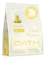 Oath Nutrition Clear Whey Isolate Protein Powder, Frosty Lemonade, 20g Complete Protein per Serving, No Added Sugar, Grass-Fed, 21 Servings