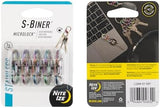 Nite Ize S-Biner MicroLock Stainless Steel - Durable Key Holder Carabiner Clip - S-Biner with Locking Gates - Durable & Strong Mini Carabiners for Keychain Accessories - Spectrum (5 Pack)