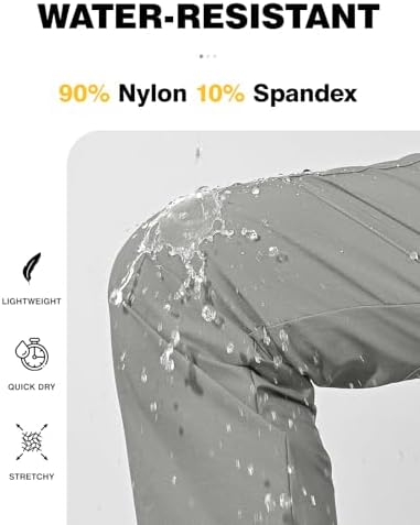 TBMPOY Women's Hiking Cargo Pants Lightweight Water Resistant Quick Dry Fishing Camping Travel Work Pant with 6 Pockets
