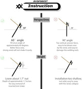 12Inch Heavy Duty Tent Stakes,20 PCS Tent Pegs Metal+Fluorescent Silicone Rings+ Storage Bag for Camping (20pcs)