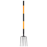 VNIMTI Pitch Fork for Gardening, 5 Tine Pitchfork Heavy Duty with Fiberglass Handle, 58 Inches