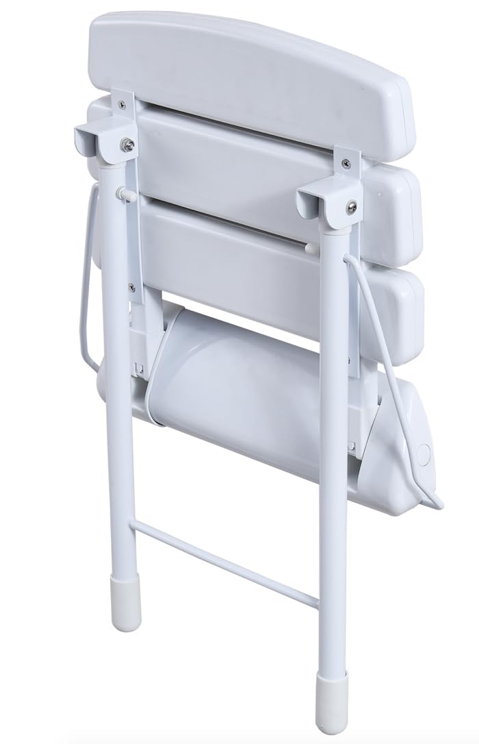 Taps2Traps® Wall Mounted Fold Down Shower Seat With Legs