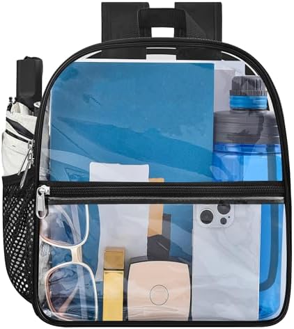 Oraben Clear Backpack for Stadium Events Stadium Backpack Waterproof 12x6x12 Clear Bag for Adult Concert Sport Work