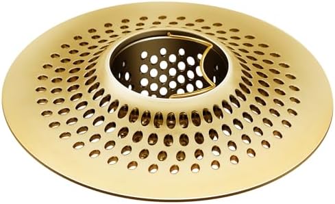 LKEYE Shower Drain Hair Catcher/Bathroom Drain Cover/Bathtub Drain Strainer/Shower Stall Drain Protector(Bronze)