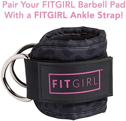 FITGIRL - Squat Pad and Hip Thrust Pad for Leg Day, Barbell Pad Stays in Place Secure, Thick Cushion for Comfortable Squats Lunges Glute Bridges, Olympic Bar and Smith Machine