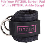 FITGIRL - Squat Pad and Hip Thrust Pad for Leg Day, Barbell Pad Stays in Place Secure, Thick Cushion for Comfortable Squats Lunges Glute Bridges, Olympic Bar and Smith Machine