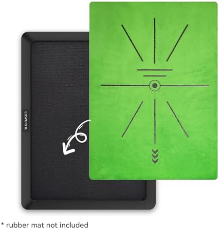 Golf Hitting Mat | Golf Training Mat for Swing Path Feedback/Detection Batting | Extra Replaceable Golf Practice Mat 16"x12" | Golf Gifts for Men/Women for Home Indoor Outdoor