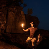 Fire-Maple Orange Camping Lantern Glass, Steel & Aluminum | Propane or Isobutane Fuel Canister Beautiful Lights | NO Mantles Needed | Propane Lanterns for Camping, Emergency Essential