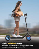 Electric Scooter for Adults, 8.5"/10" Tires, 19/22Mph, 350W/500W Motor, 21-28 Miles Range, Folding E-Scooter with Dual Suspension,APP(V1/SPRO/MAX/PRO)