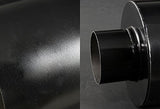 4" N1 Tip Black Stainless Steel 2.5" Inlet Racing Weld Exhaust Muffler+Silencer
