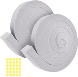 2Packs Air Conditioner Foam Tape with Adhesive, 1''X1''X 6.5 Ft Window Weather Stripping, High Resilience Ac Window Seal Kit Foam Insulation for Winter Summer (6.5ft X 2 Rolls, Grey)