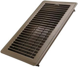 6x12 Inch Floor Register - Heavy Duty Steel Walkable Floor Vents - Easy Adjust Air Supply Lever - Vent Covers for Home (Brown)