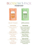 Touchland Power Mist Hydrating Hand Sanitizer Spray, BLOSSOM 5-PACK (Lavender, Vanilla, Rainwater, Peach, Applelicious), 500-Sprays each, 1FL OZ (Set of 5)