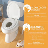 Mayfair NextStep2 Toilet Seat with Built-In Potty Training Seat, Slow-Close, Removable that will Never Loosen, Elongated, White