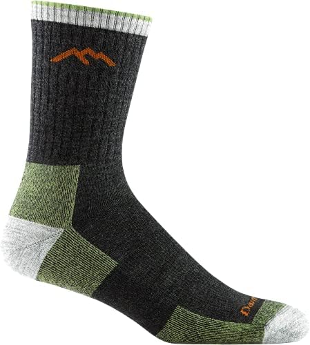Darn Tough Hiker Midweight Micro Crew Sock with Cushion, Mens Socks for Hiking and Camping, Boot Socks
