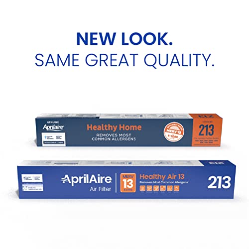 AprilAire 213 Replacement Filter for AprilAire Whole House Air Purifiers - MERV 13, Healthy Home Allergy, 20x25x4 Air Filter (Pack of 4)