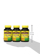 Nature Made Calcium 600 mg with Vitamin D3 for Immune Support, Tablets, 60 Count, helps support Bone Strength (Pack of 3)