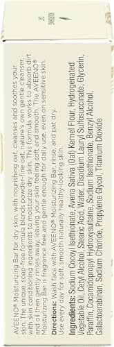 AVEENO Naturals Moisturizing Bar for Dry Skin 3.50 oz (Pack of 12) - Packaging May Vary