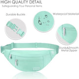 MAXTOP Large Crossbody Fanny Pack with 4-Zipper Pockets,Gifts for Enjoy Sports Festival Workout Traveling Running Casual Hands-Free Wallets Waist Pack Phone Bag Carrying All Phones