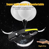 Headlamp Rechargeable 3PCS, 230° Wide Beam Head Lamp LED with Motion Sensor for Adults - Camping Accessories Gear, Waterproof Head Light Flashlight for Hiking, Running, Repairing, Fishing, Cycling