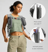 10L Small Hiking Backpack Travel Daypack Lightweight Packable Back Pack for Women Men(Iron Grey)