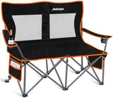 Camping Chairs Oversized Camping Chair Portable Lawn Chair Double Camping Chair for Adults Heavy Duty Folding Chair Support 700LBS with Big Side Organizer Pockets for Camping/Car Trunk/Beach/Campfires