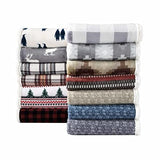 Eddie Bauer - Throw Blanket, Super Soft Reversible Sherpa & Brushed Fleece Bedding, Ideal Christmas & White Elephant Gifts, Cozy Plaid Throw Blankets For Couch for Bed or Couch (Fair Isle Dark Steel, 50" x 70")