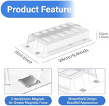 Sideways Vent Extender for Under Furniture, Air Floor Vent Deflector Fits Vents 3" - 6" Wide (2PCS)