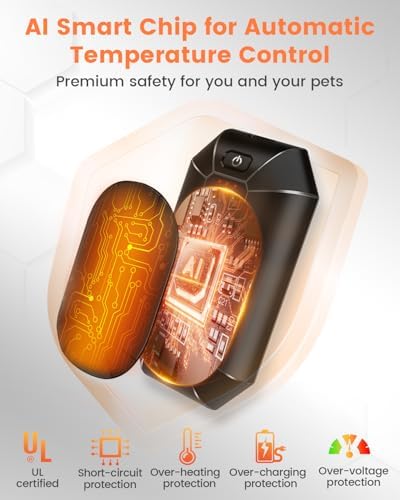 2 Pack AI Hand Warmer Rechargeable, Portable Electric Hand Warmers Reusable, USB Handwarmers, Outdoor/Indoor/Work/Studying/Camping/Hunting/Golf/Pain Relief/Game/Warm Gifts for Men Women Kids