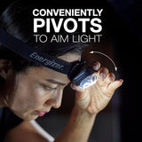 Energizer Rechargeable LED Headlamp Pro400, IPX4 Water Resistant, High-Powered Bright LED, Multiple Light Modes, Best Headlight for Camping, Running, Outdoors, Emergency Light, USB Included