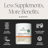 Arbonne Mushroom Powder Daily Defense - Daily Mushroom Supplement Powder Superblend That Supports Immune and Cognitive Health, 100% Organic Mushrooms, 2.1 oz