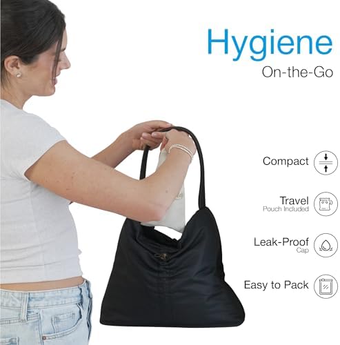 BIDET BUDDY® PureJet Portable Bidet for Travel | 400ml/min Flow | 500mAh Battery | 550ML Bottle | IPX7 Waterproof | USB-C Charging | Compact & High-Powered with Strong Pressure (Blue)