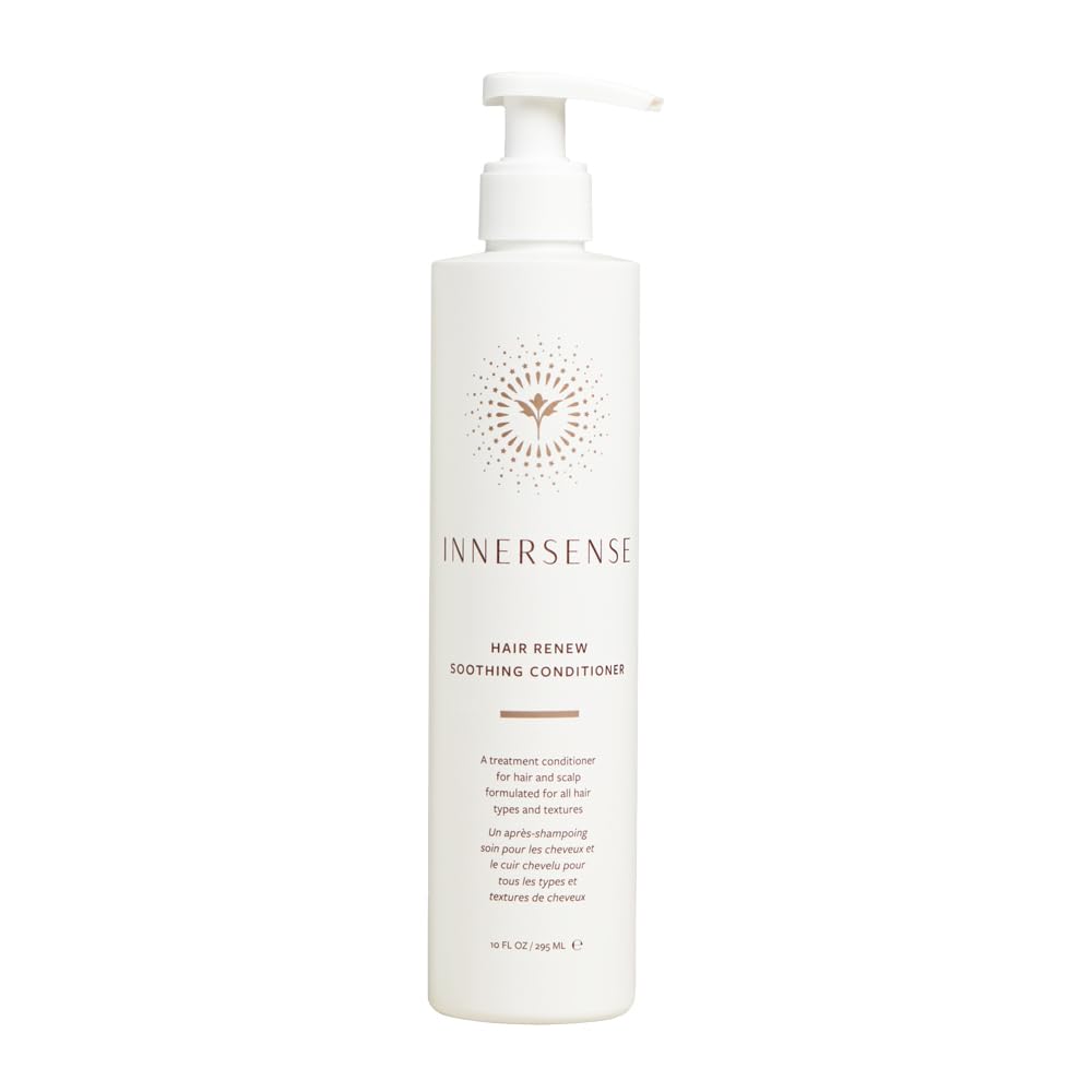 INNERSENSE Organic Beauty - Hair Renew Scalp Balance Duo | Hairbath (10 fl oz) + Conditioner (10 fl oz) | Non-Toxic, Cruelty-Free, Clean Haircare