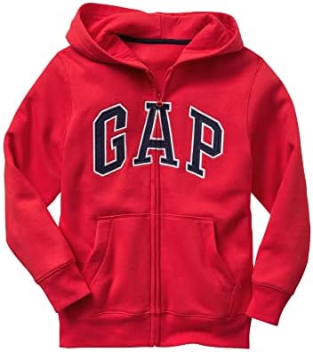 GAP Boys' Logo Hoodie Hooded Full Zip Sweatshirt