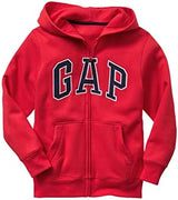 GAP Boys' Logo Hoodie Hooded Full Zip Sweatshirt