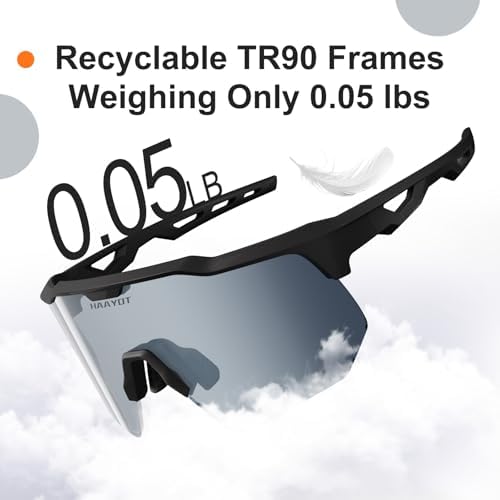 HAAYOT Polarized Sports Sunglasses for Men Women Youth Baseball Cycling Running Softball Biking Glasses 5 Lenses