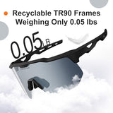 HAAYOT Polarized Sports Sunglasses for Men Women Youth Baseball Cycling Running Softball Biking Glasses 5 Lenses