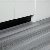 Wood Grain Peel and Stick Floor Tiles – 11.8” Width, Full Roll Length of 118" – Versatile Design for Any Space, Grey Self Adhesive Vinyl Flooring, Waterproof and Non-Slip Features