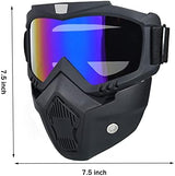 Paintball Mask Anti Fog,Tactical Full Face Mask Ski Mask Goggles Detachable Adjustable,Motorcycle Riding Face Protection