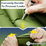 Double Sleeping Pad for Camping, 6" Extra-Thick 2 Person Camping Sleeping Pad with Pillow Built-in Foot Pump, Inflatable Sleeping Mat for Backpacking, Tent, Hiking Essentials Gear