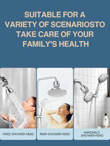 Cobbe Shower Filter for Hard Water Shower Head Filter - with 2 Replaceable Filter Cartridges - High Output Shower Water Filter for Removing Chlorine and Harmful Substance, Brushed Nickel